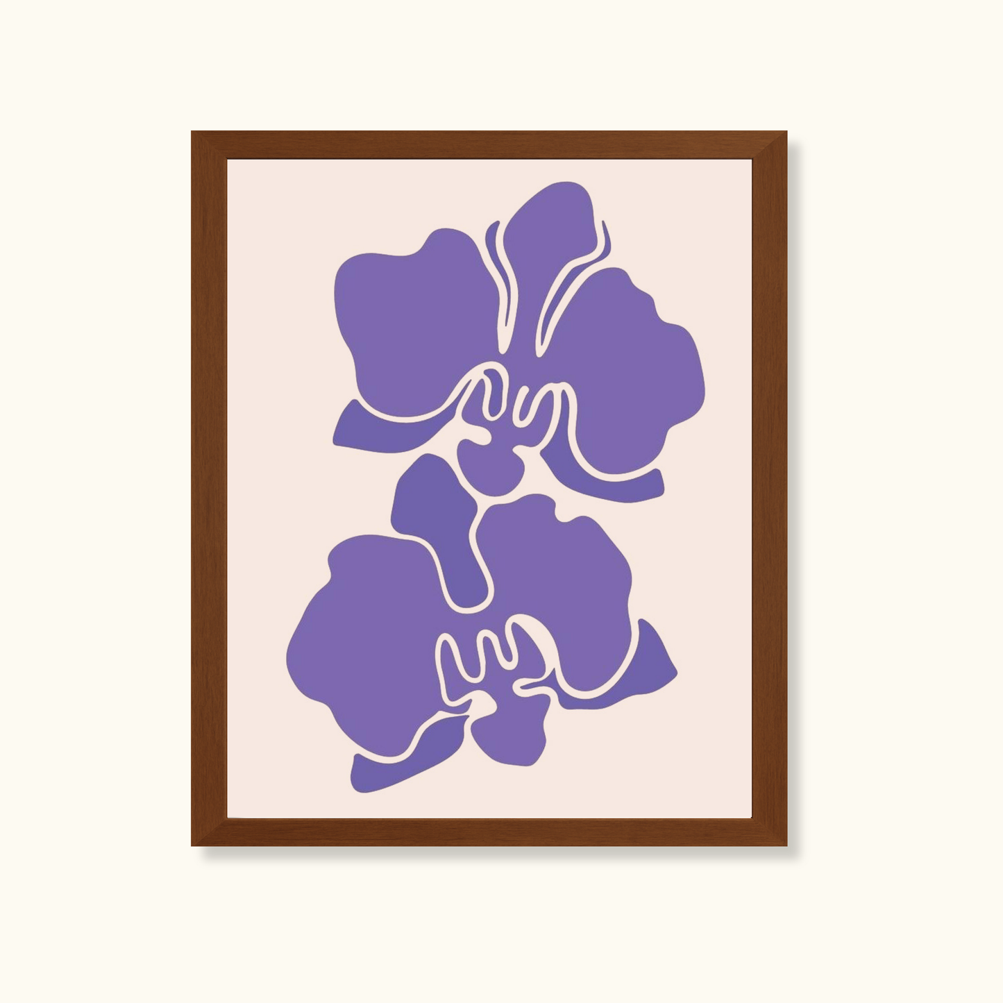 Purple petal poise