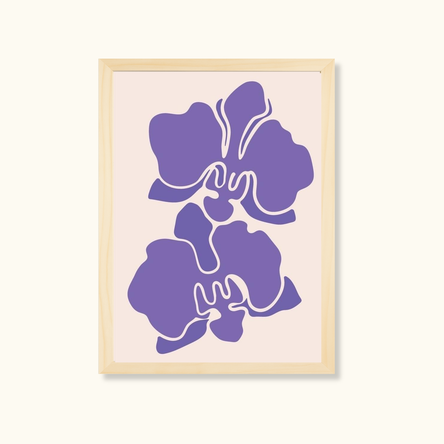 Purple petal poise
