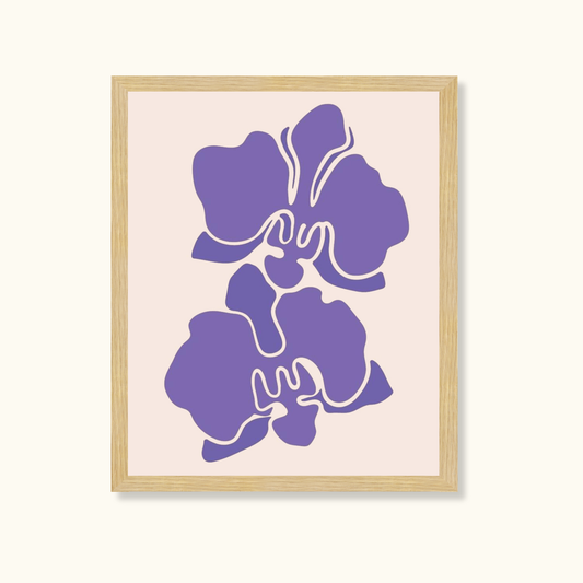 Purple petal poise
