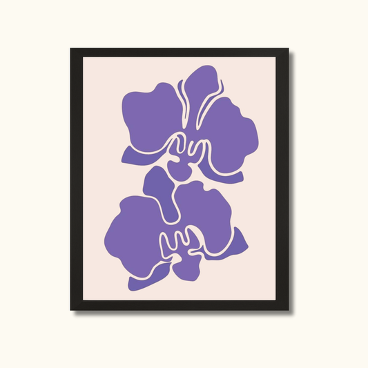 Purple petal poise