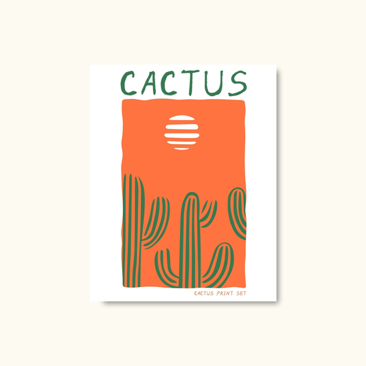 Cactus sunset