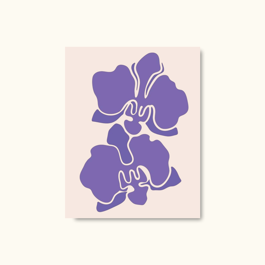 Purple petal poise